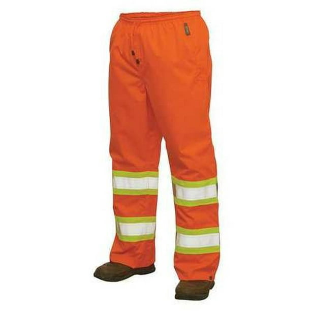 Class E Hi Vis Rain Pant With Black Accents Small
